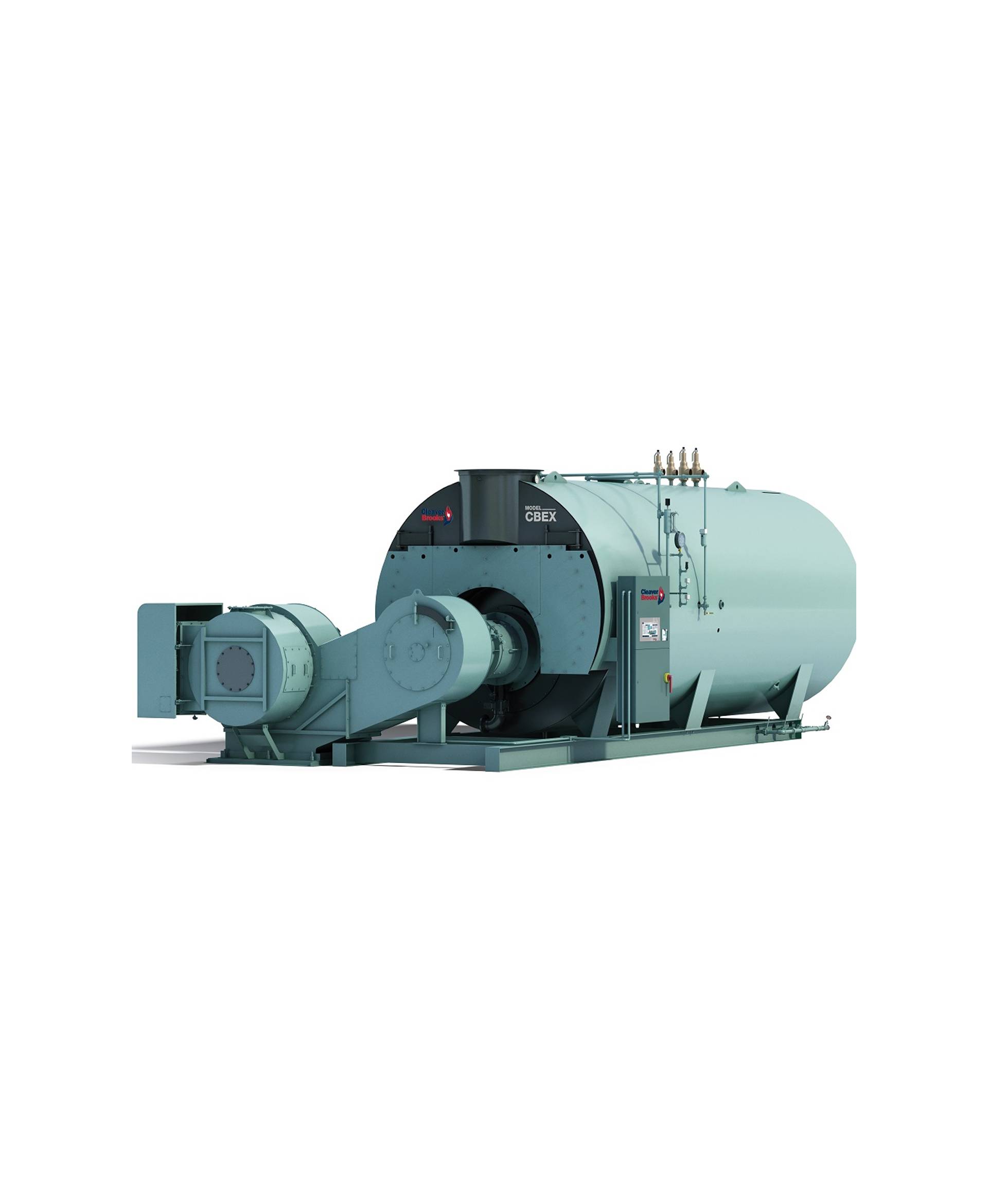 CBEX Firetube Boiler รุ่น CBEX-2D-700-250-150ST-60PPM, 250HP 150PSI NG FIRED NOx 60PPM